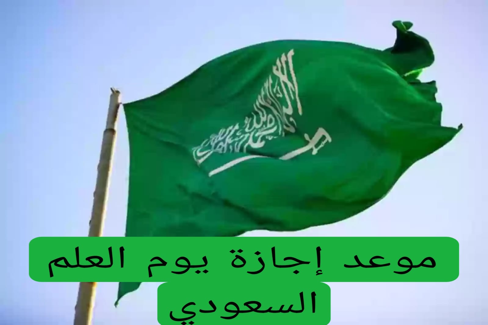 موعد إجازة يوم العلم السعودي